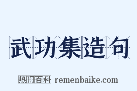 武功集造句是什么意思的图片